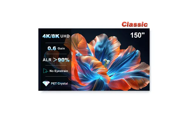 150 Inch Nothingprojector Black Series Pet Crystal Lenticular Screen