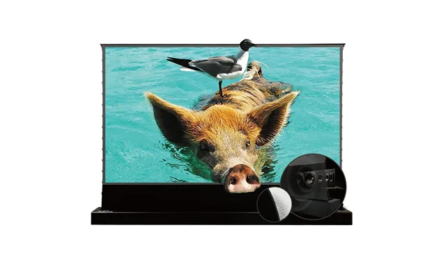 72 -120 Vividstorm S Pro P Motorized 4k Hd 3d Floor Rising Ust Alr Projector Screen