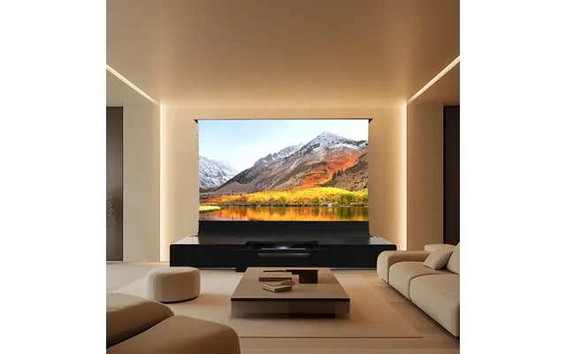 Shore Wood Grain Tv Cabinet For Ultra Short Throw Projector Pre-assembled
