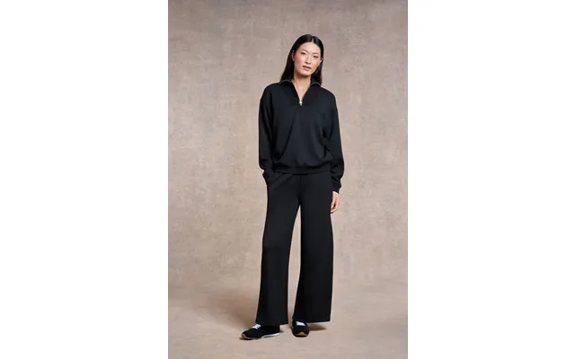 Foxton Wide Leg Jogger Black