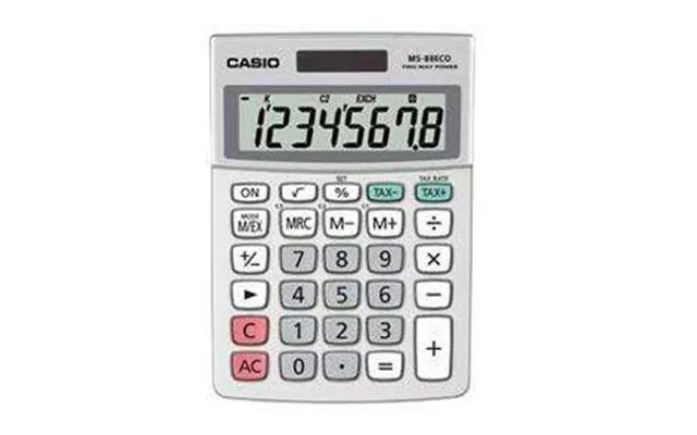 Casio Ms-88eco Mini Desk Calculator