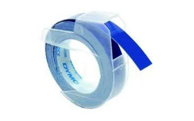Dymo S0898140 White On Blue Embossing Tape