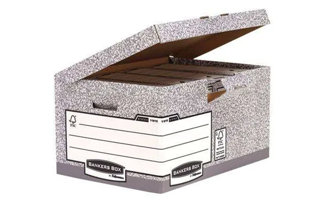 Fellowes Bankers Box System A4 Fs Flip Top Storage Box Pack Of 10