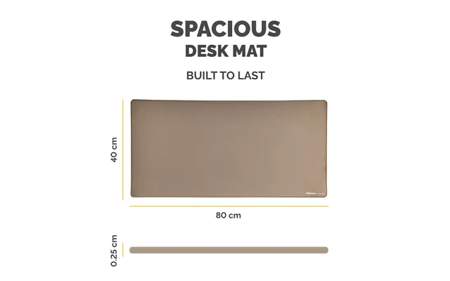 Fellowes Breyta Desk Mat With Antibacterial Protection Sand