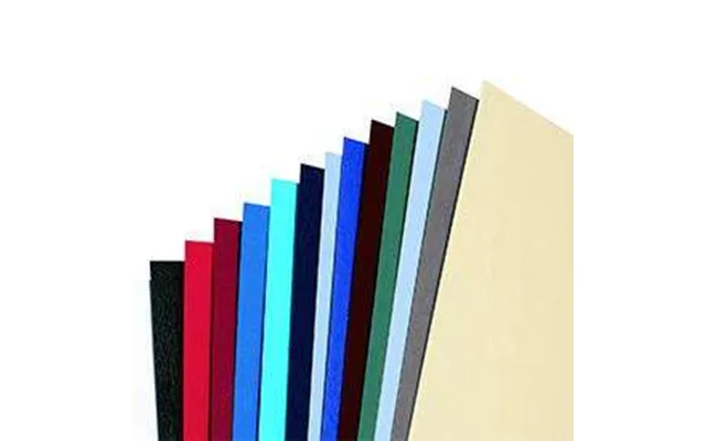 Gbc Ce040010 Leathergrain A4 Binding Cover Black - 100 Pack