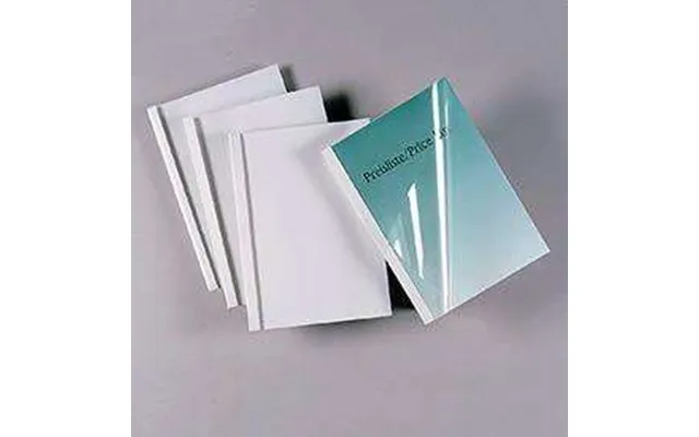 Gbc Ib370083 A4 Clear White Standard Thermal Binding Covers 15mm Pack Of 50