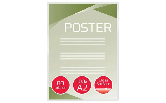 Gbc Ib589782 A2 Gloss 80 Mic Laminating Pouches - Pack Of 100