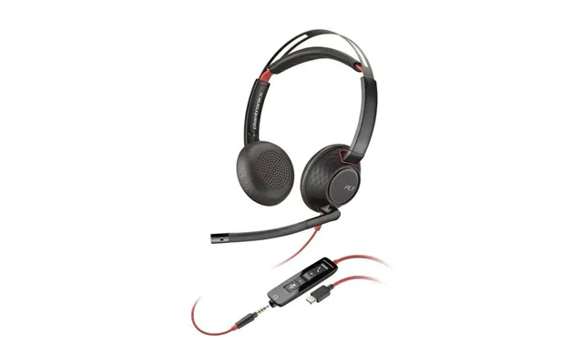 Hp Poly Blackwire C5220 Stereo Headset With 3.5mm Jack And Usb Adaptor
