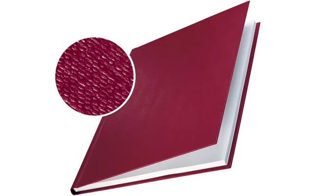 Leitz 73900028 Burgundy Hardcover Linen Finish - 10 Pack
