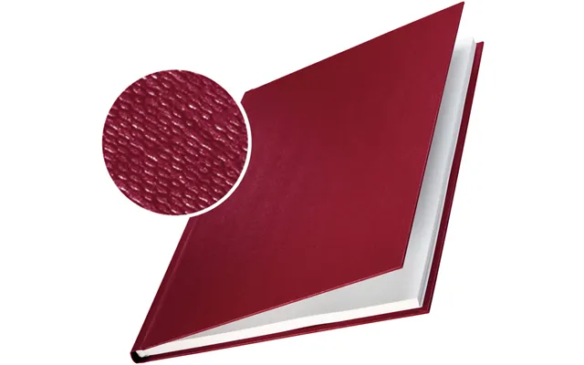 Leitz 73910028 Burgundy Hardcover Linen Finish - 10 Pack
