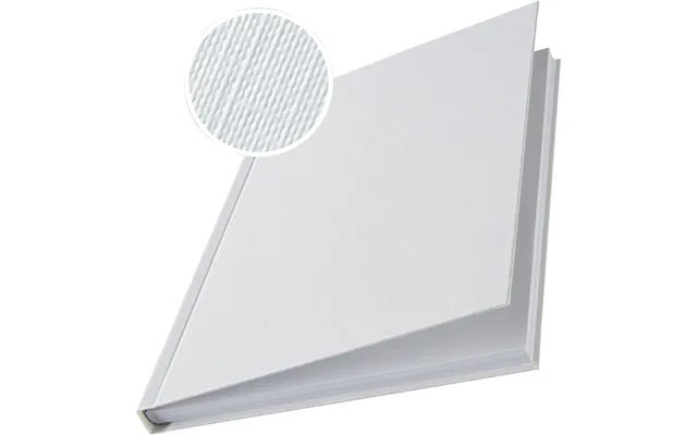 Leitz 73930001 White Hardcover Linen Finish - 10 Pack