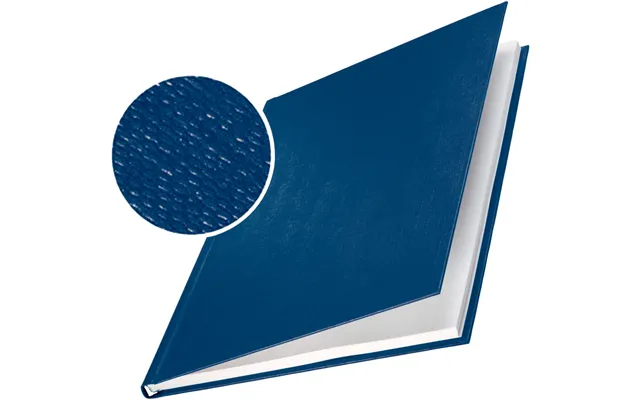 Leitz 73940035 Blue Hardcover Linen Finish - 10 Pack
