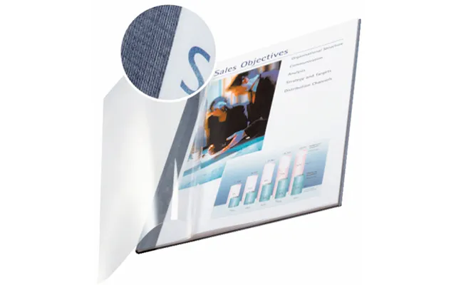Leitz 74150035 Blue Softcover Linen Finish - 10 Pack