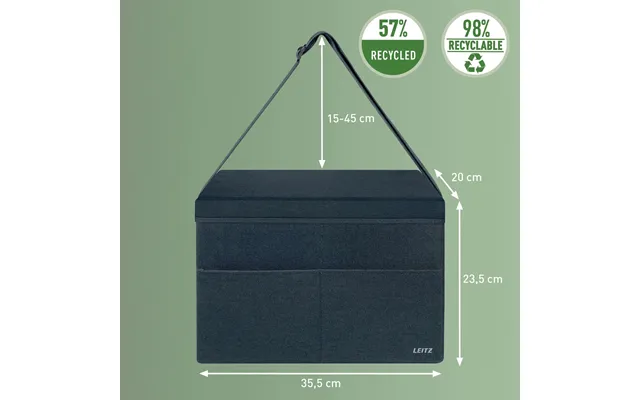Leitz Fabric Compact Hot Desking Work Bag With Lid