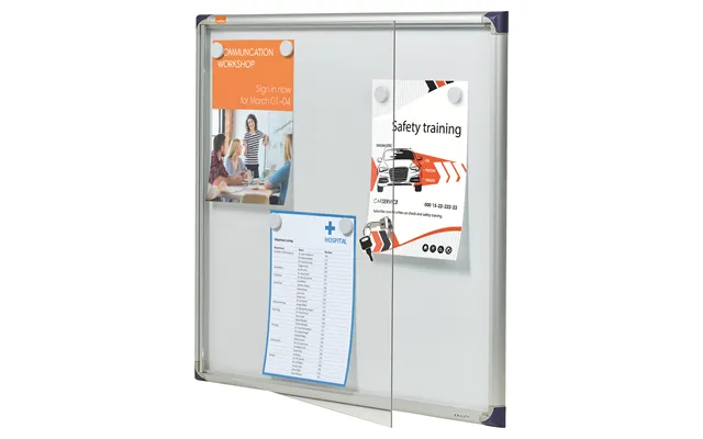 Nobo 1900847 Internal Flat Glazed Case 6 X A4 Magnetic
