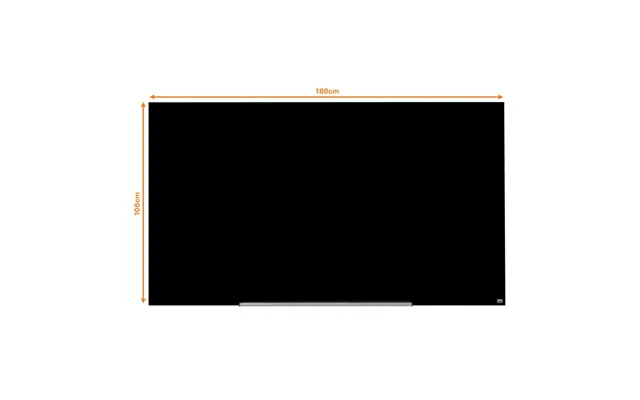 Nobo 1905182 Black Impression Pro Glass Magnetic Whiteboard 1900x1000mm