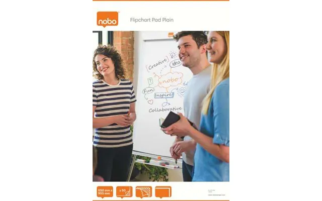 Nobo 1915100 50 Page 650x960mm Flipchart Pad Pack Of 5