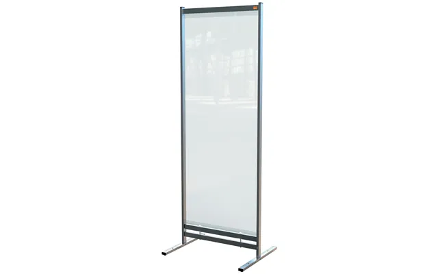 Nobo Premium Plus Clear Pvc Free Standing Protective Room Divider Screen 780x2060mm