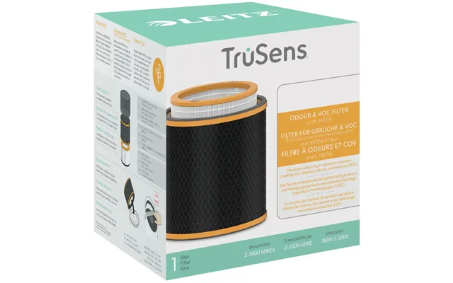 Odour And Voc 3-in-1 Hepa Filter Drum For Leitz Trusens Z-3000 Z-3500 Large Air Purifier