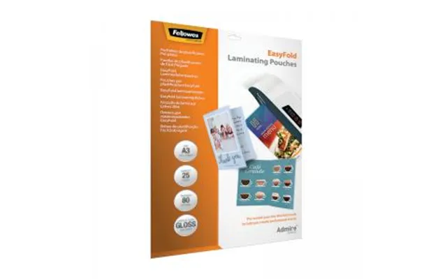 Fellowes Admire Easyfold Laminating Pouch A3 160 Micron Total