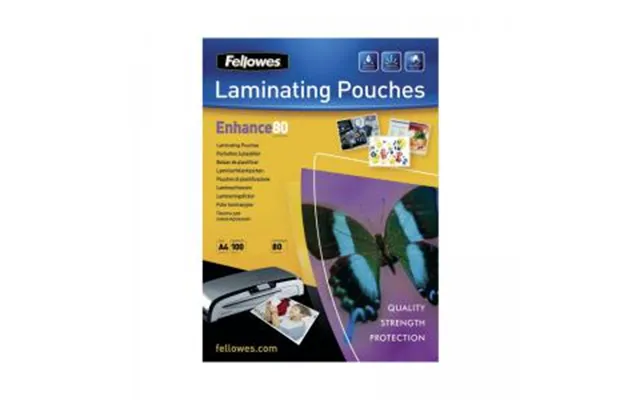 Fellowes Enhance80 Laminating Pouch A4 Matte Pack Of 100 5452101
