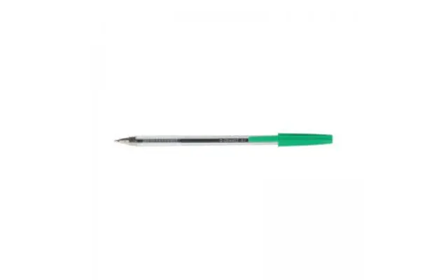 Q-connect Ballpoint Pen Medium Green Pack Of 20 Kf34045 Kf34045