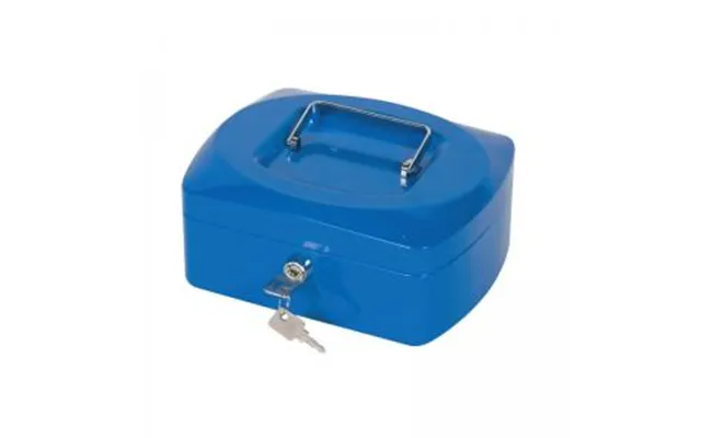 Q-connect Cash Box 8 Inch Blue Kf02623 Kf02623