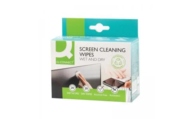 Q-connect Wet And Dry Wipes 20 Pack Kf32148 Kf32148