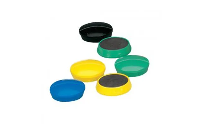 Round Plastic Covered Magnets 35mm Assorted Pack Of 10 464041 Fs464041