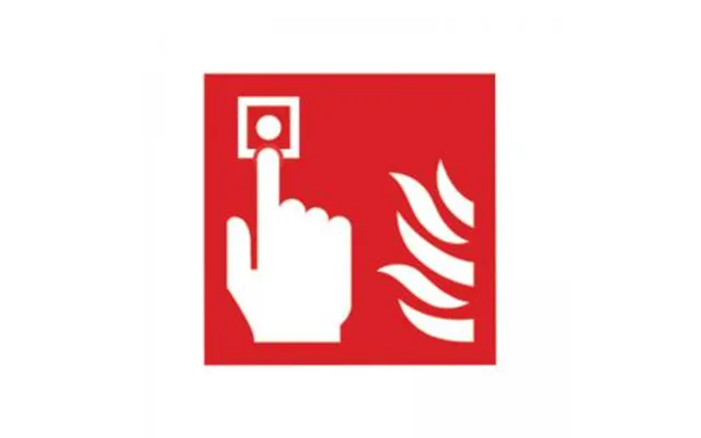 Signs And Labels Safety Sign Fire Alarm 100x100mm Self-adhesive Pack