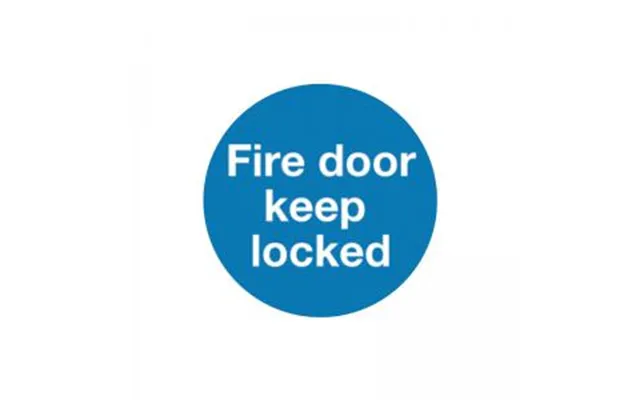 Signs And Labels Safety Sign Fire Door Keep Locked 100x100mm