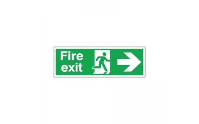 Signs And Labels Safety Sign Fire Exit Running Man Arrow Right