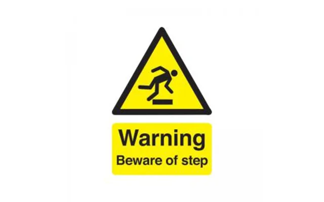 Signs And Labels Safety Sign Warning Beware Of Step A5 Self-adhesive