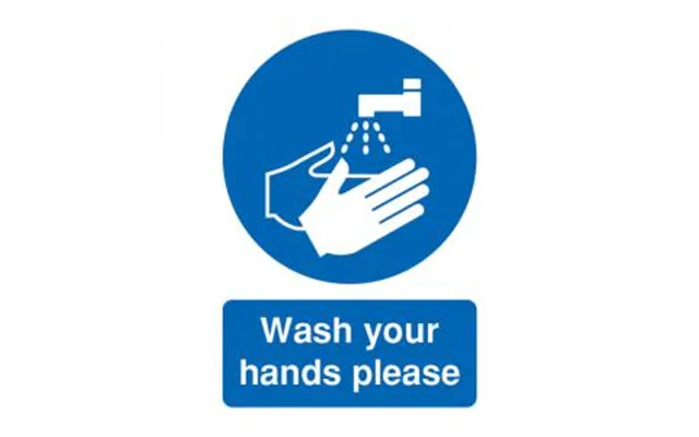 Signs And Labels Safety Sign Wash Your Hands Please A5 Pvc Md05851r