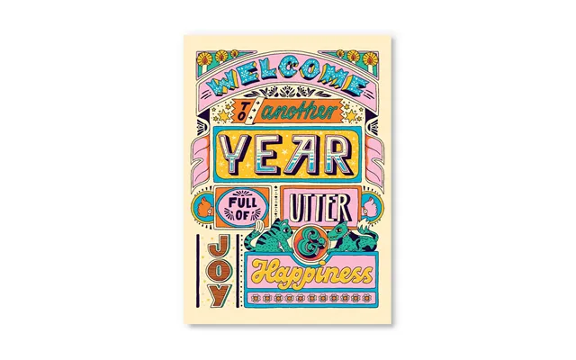 Another Year - Happiness Postcard