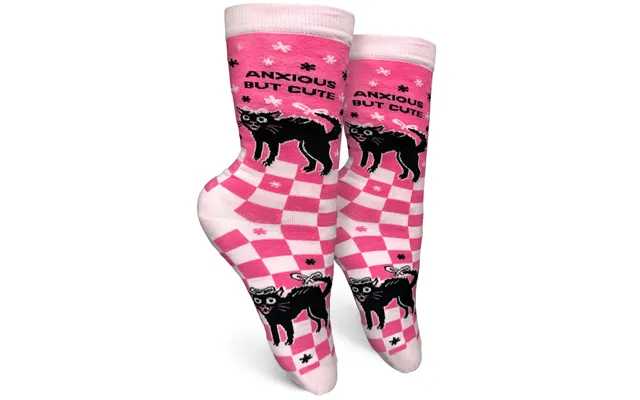 Anxious But Cute Womens Crew Socks