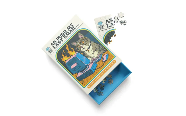 As Purr My Last Email Mini Jigsaw Puzzle