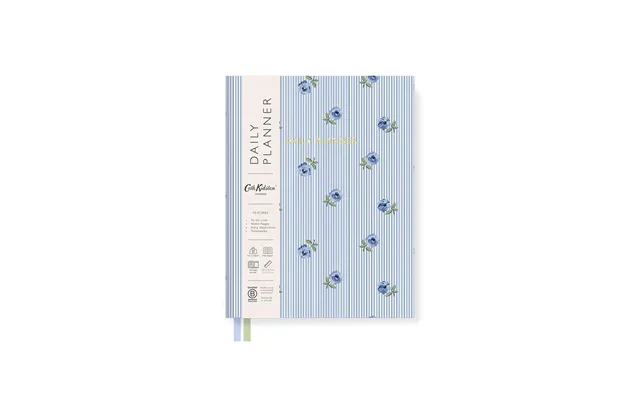 Blue Stripe Floral B6 Fabric Daily Planner