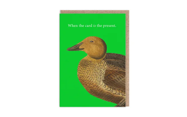 Card Is The Present Greeting Card