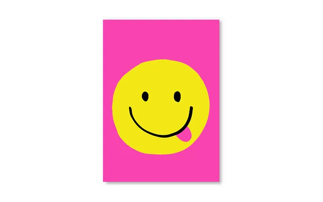 Cheeky Smiley Face Postcard