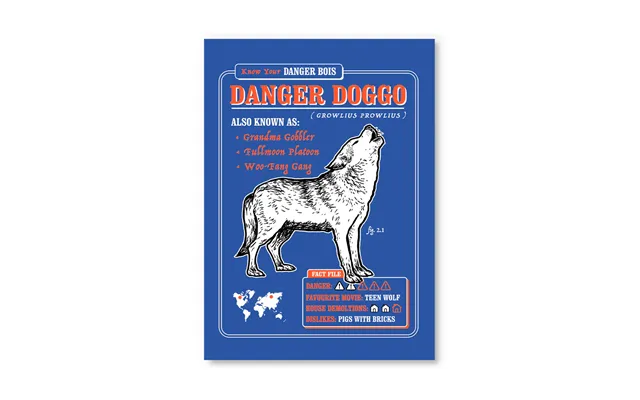 Danger Doggo Postcard