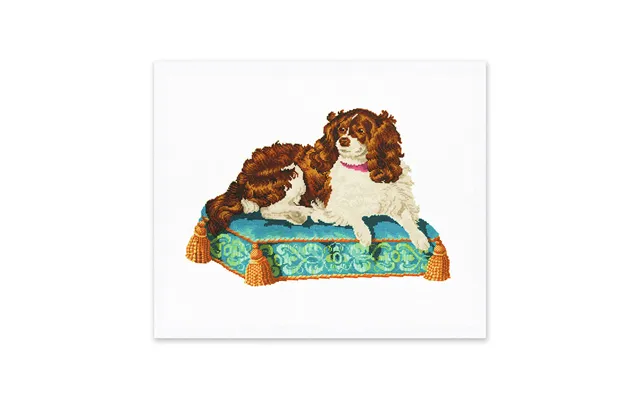 Embroidered Dog Riso Print 12x10
