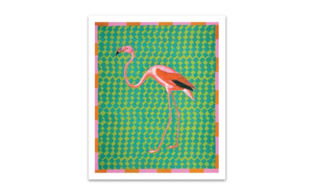 Flamingo Riso Print 12x10