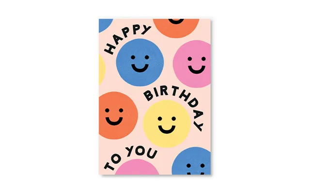 Happy Birthday Smiley Postcard