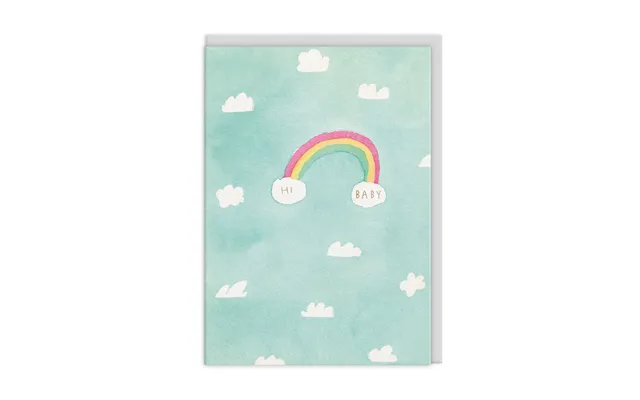 Hi Baby Rainbow Greeting Card