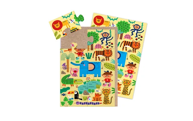 Jungle Jigsaw Greeting Card