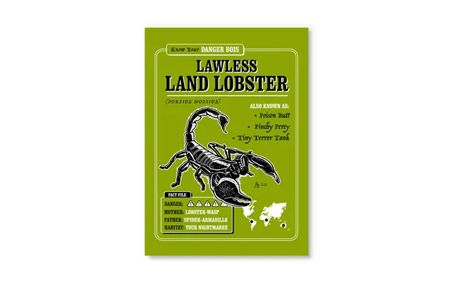 Lawless Land Lobster Postcard