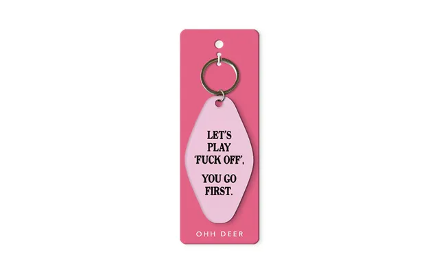 Let's Play Fuck Off Keyring product image