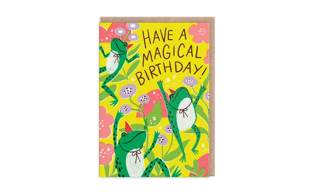 Magical Frogs Birthday Card