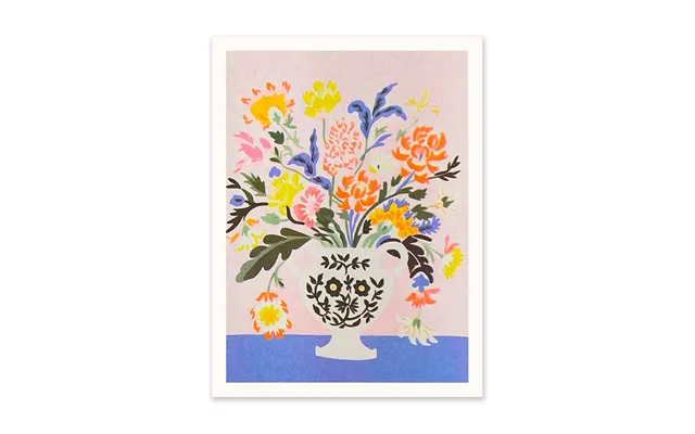 Modern Dutch Flowers Riso Print 8x6